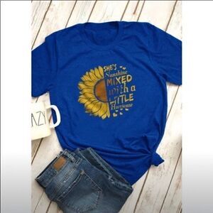 5StarRated She’s Sunshine Mixed Tee Short Sl…